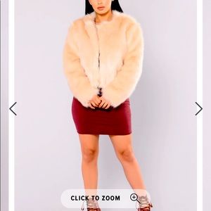 Fur Jacket - Natural/Tan